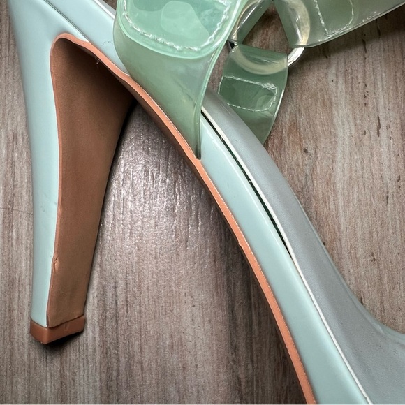 Karl Lagerfeld Paris Cieone Sandal Heels Mint Julep Womens 10M Adjustable Strap - Picture 11 of 14